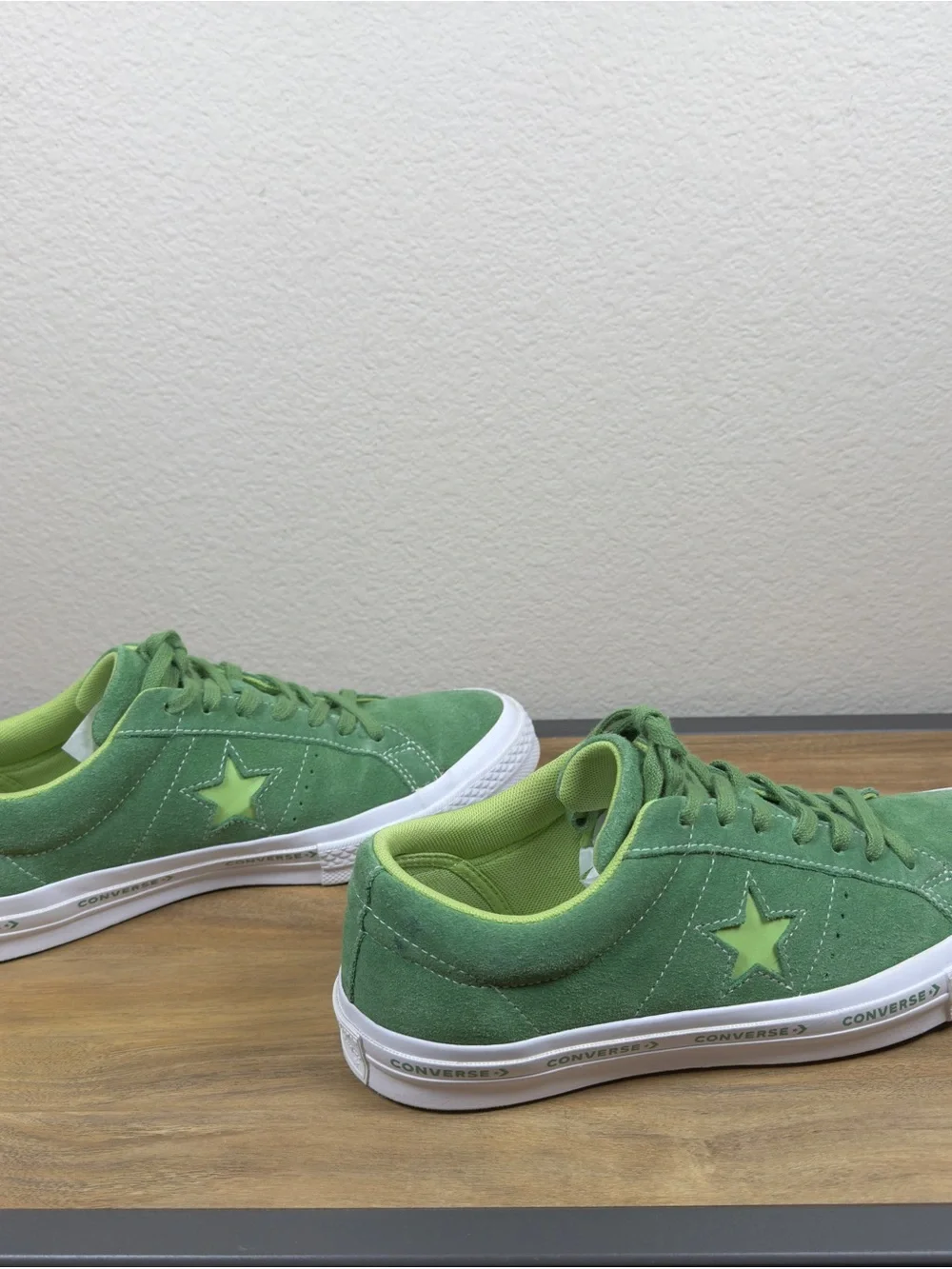 Converse One Star Low Suede Unisex Mint Green Size Men 8 Women 10 Shoes Sneakers - Picture 6 of 10